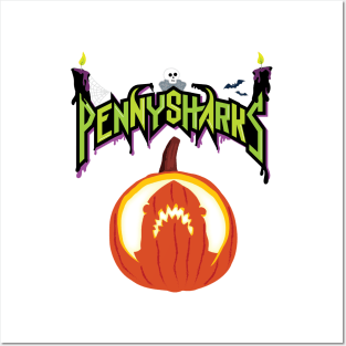 It's the Great Penny, Penny Shark! No outline (for light shirts) Posters and Art